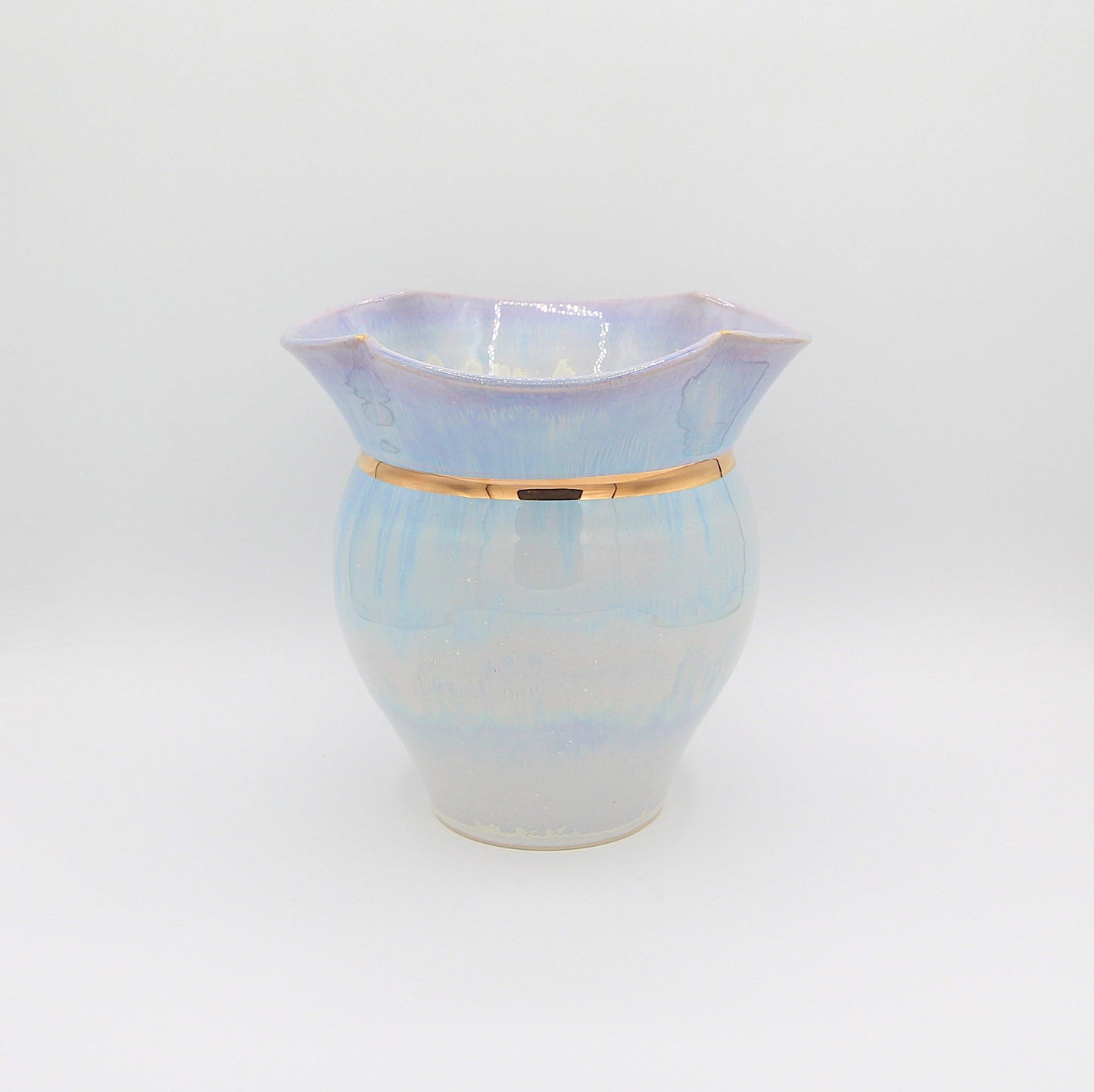 Cerulean Crystal Vase No.25