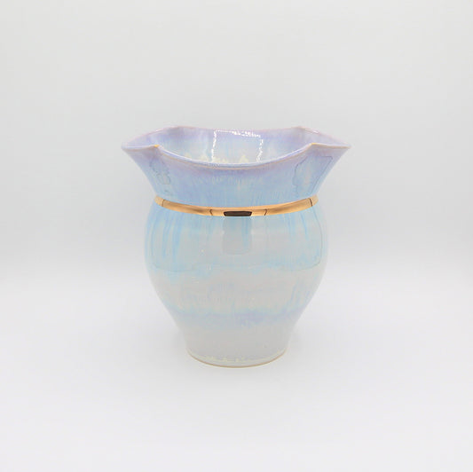 Cerulean Crystal Vase No.25