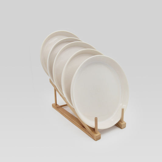 8.5" Translucent White Ceramic Plate