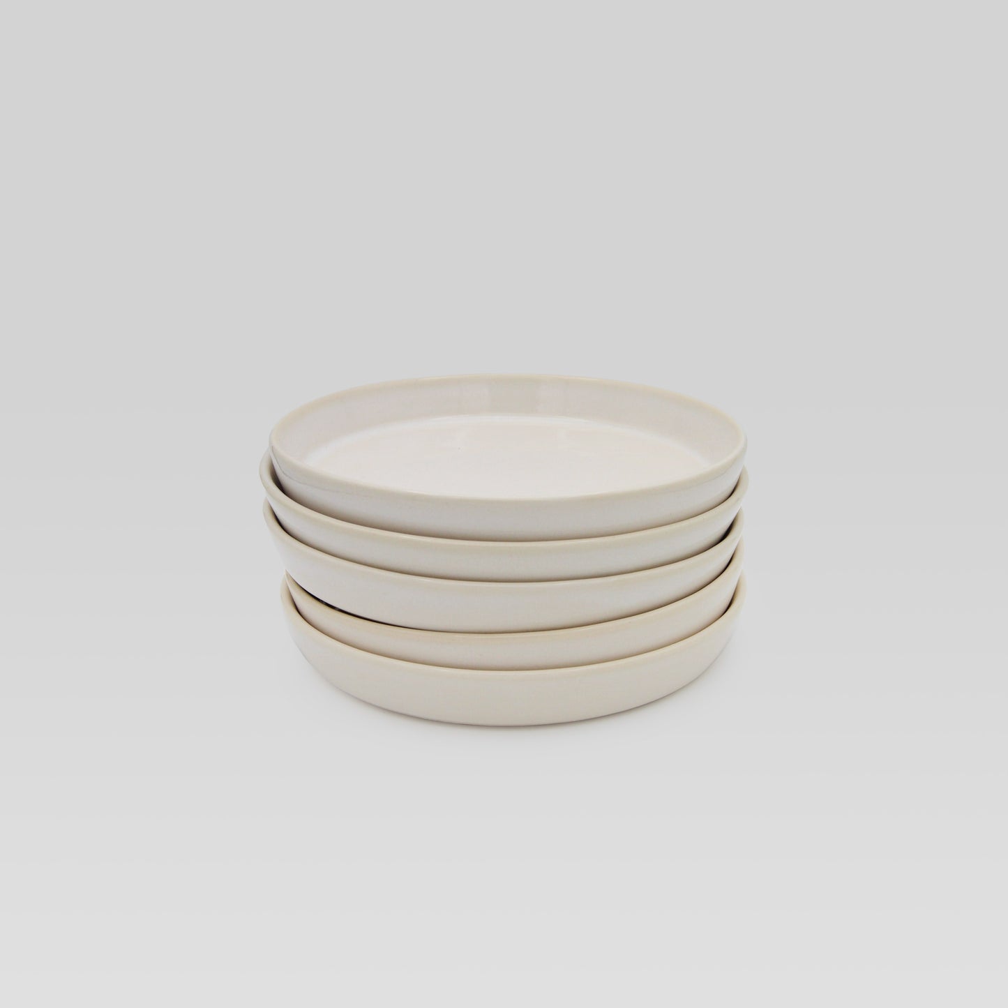 8.5" Translucent White Ceramic Plate